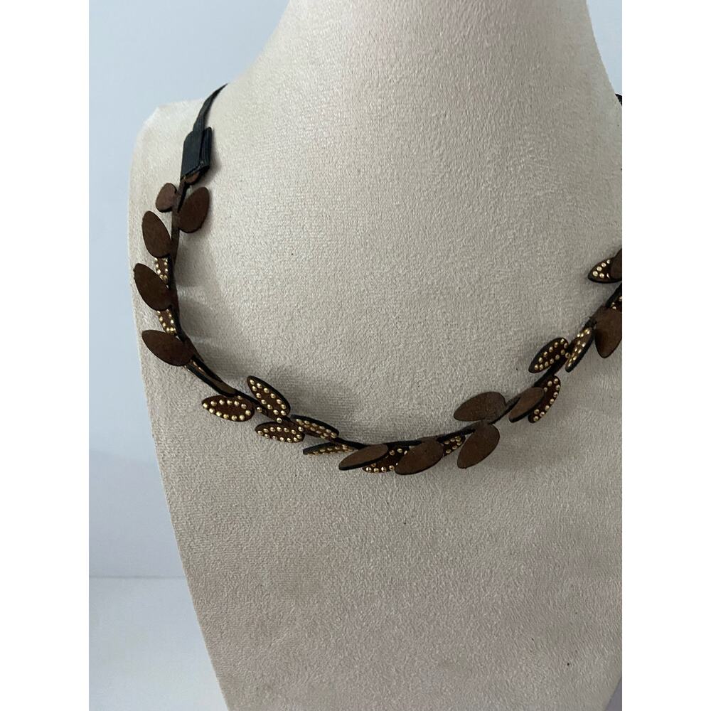 Brown leaf headband
